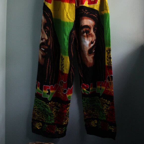 Bob Marley pajama pants, size ~S-M - Picture 2 of 4